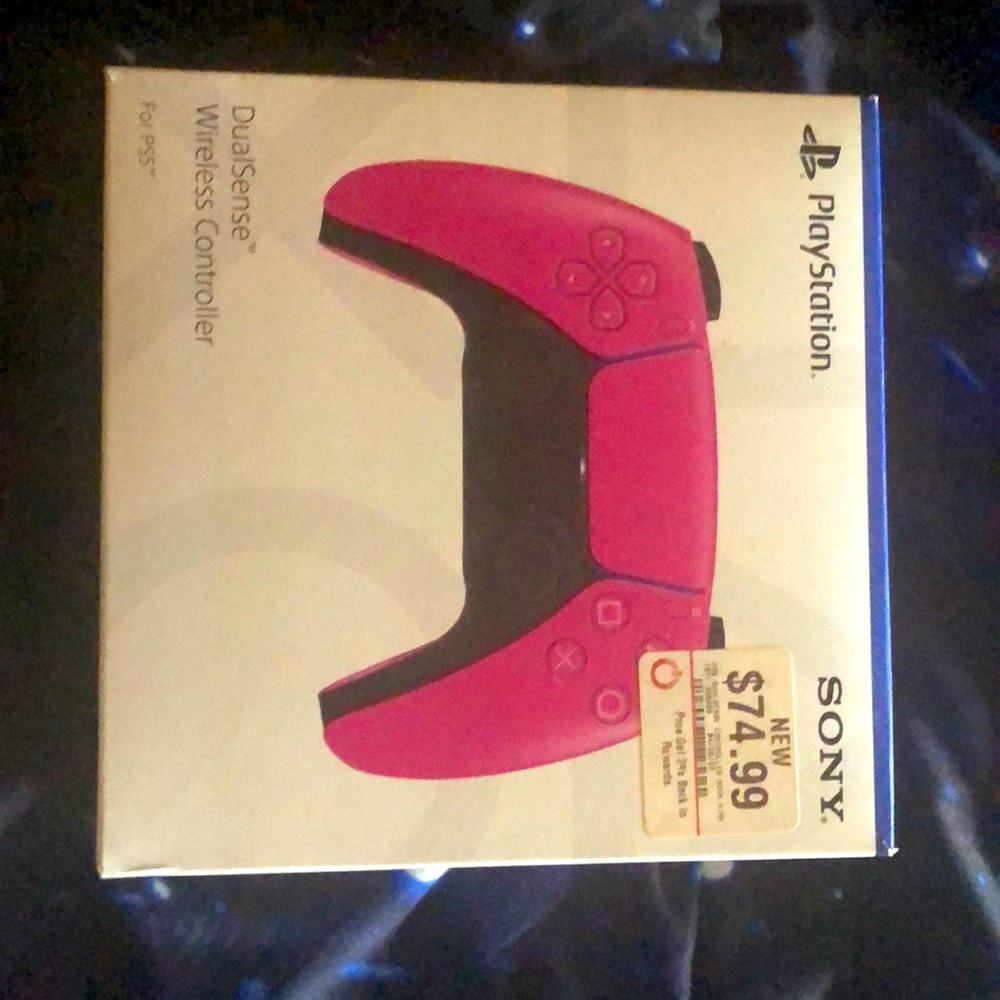 PlayStation 5 nova pink controller and controller charging stand bundle